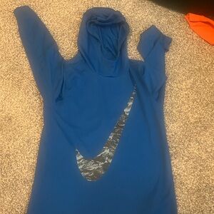 Nike kids  Blue Hoodie Top